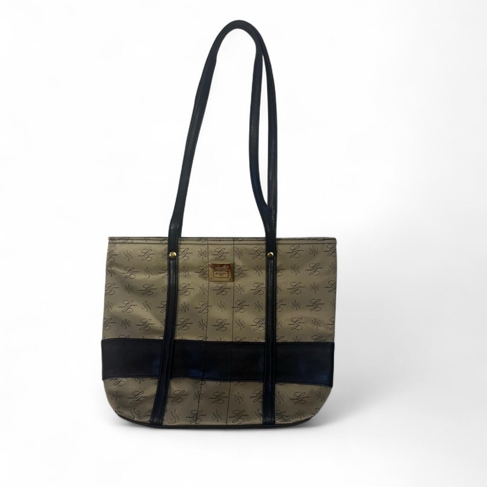 Longaberger Tan and Black Mini Bag